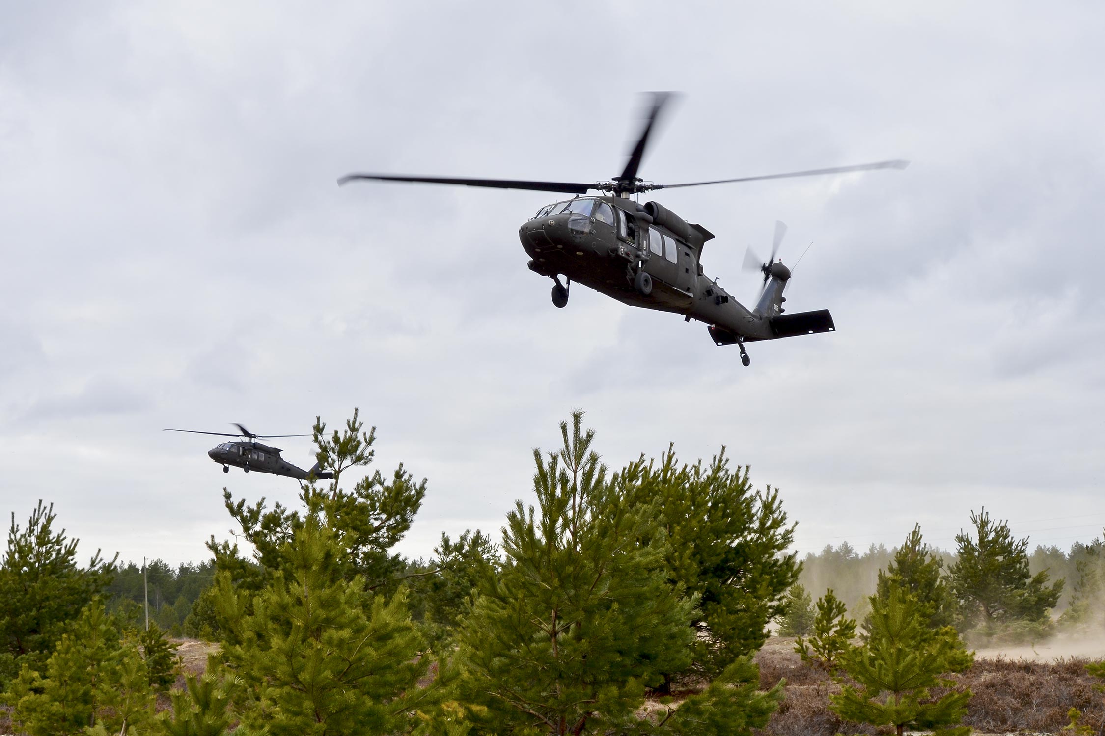 U.S. Army • UH-60 Black Hawk Helicopters • Insert U.S. Marines Exercise Noble Jaguar 2021