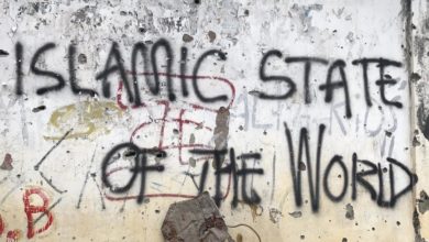 ISIS graffiti Marawi, the Philippines