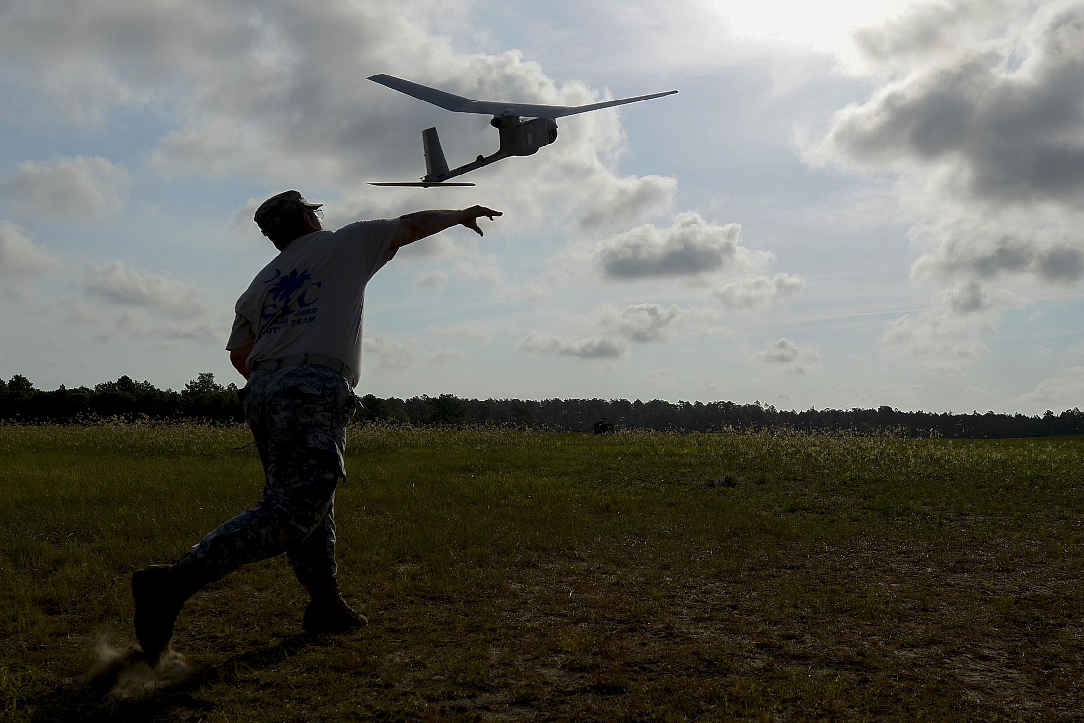 AeroVironment RQ-11B Raven drone launch