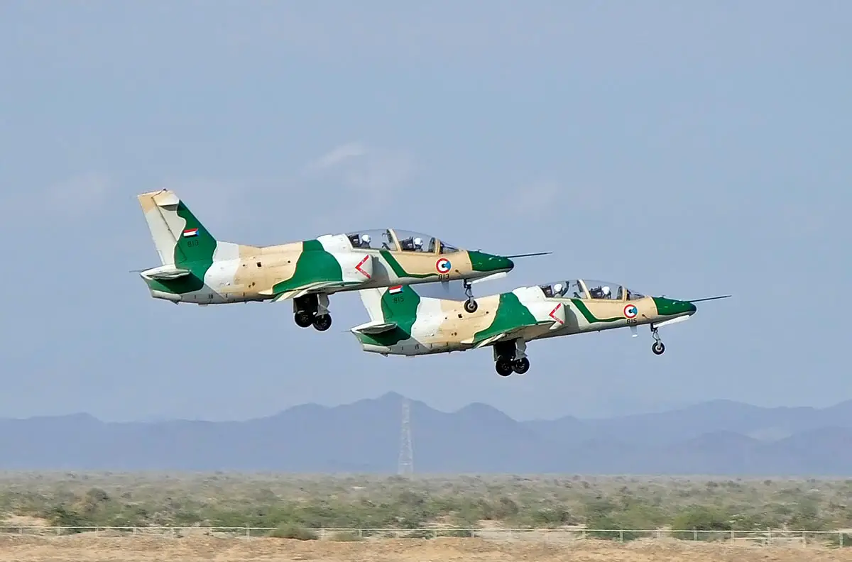 Sudanese Air Force K-8 Karakorum (JL-8) jets