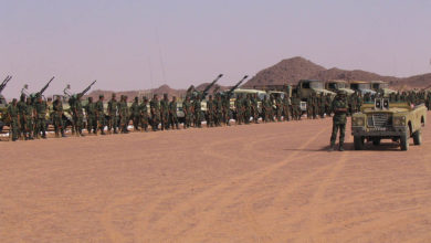 Gathering of Polisario Front troops, near Tifariti (Western Sahara)