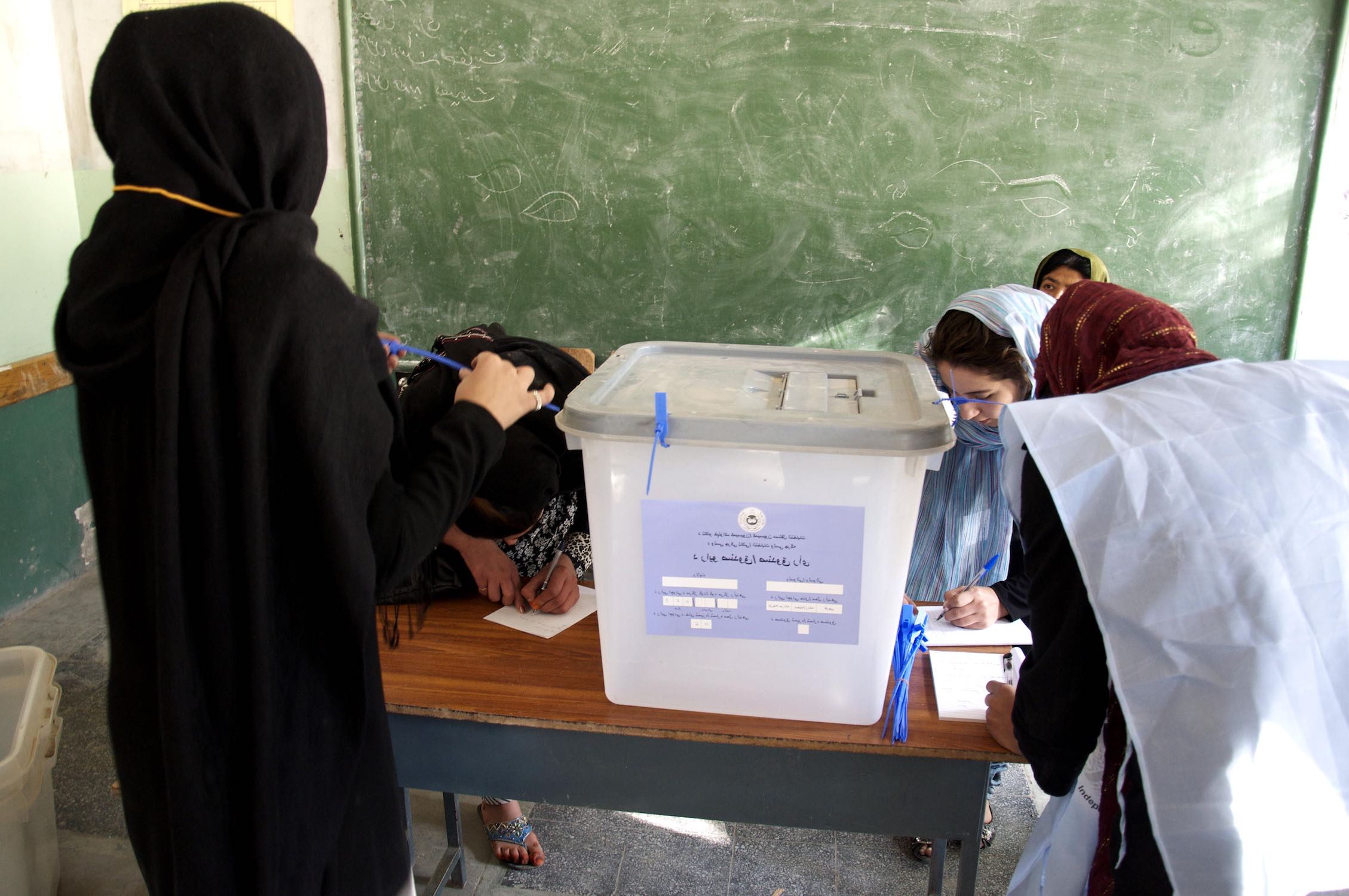 Afghanistan female election observers