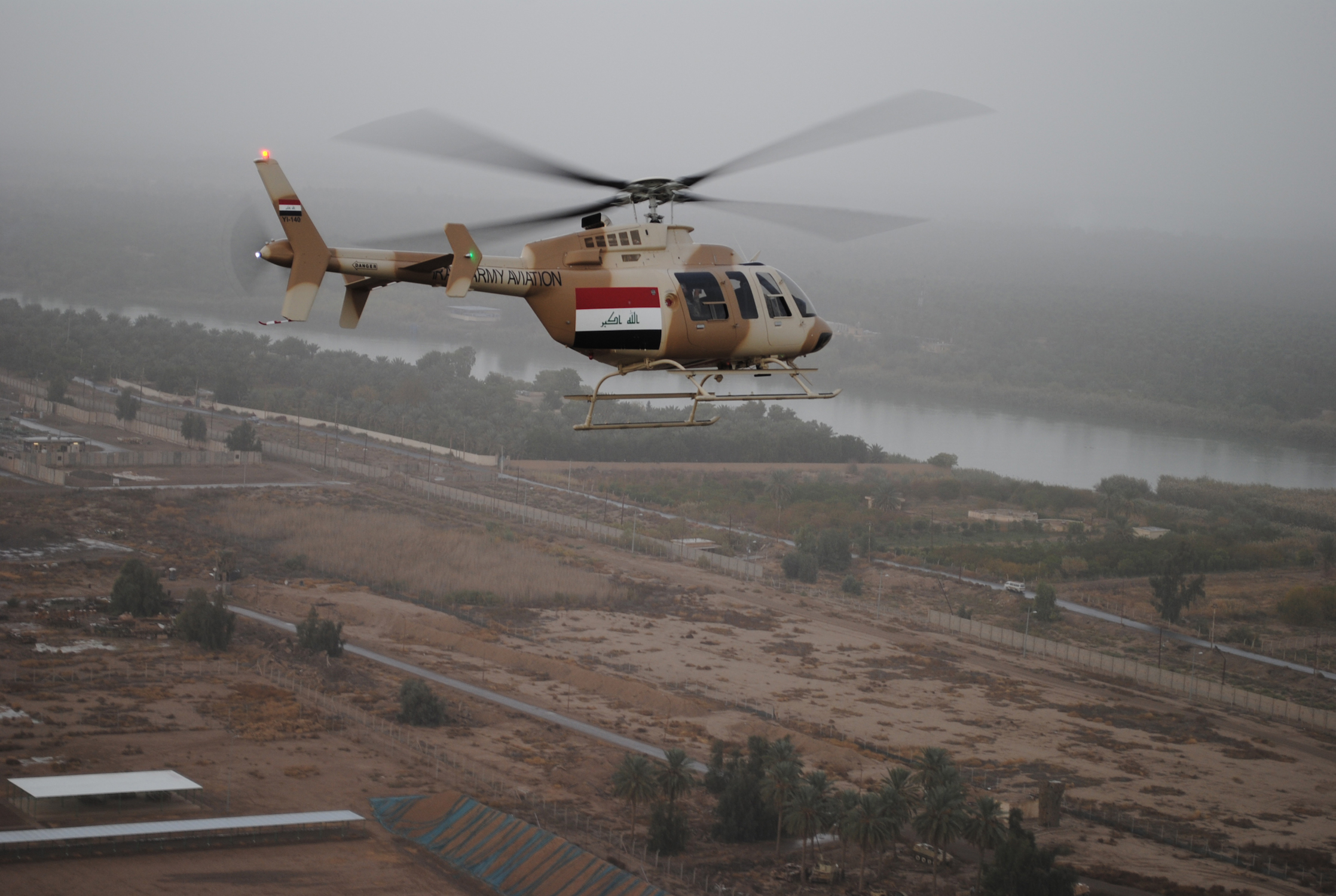 Bell Helicopter 407 helicopter in Iraq
