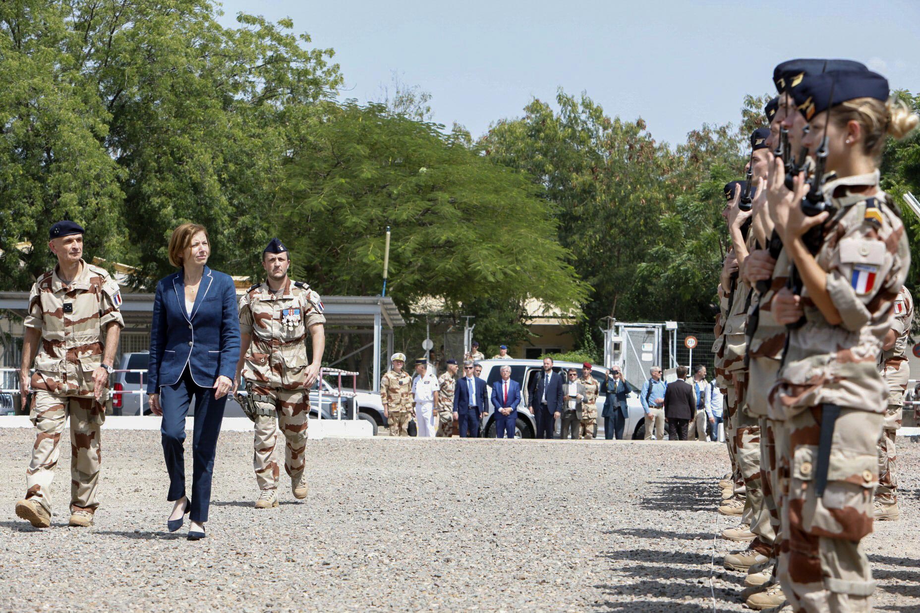 French armed forces minister Florence Parly in Chad