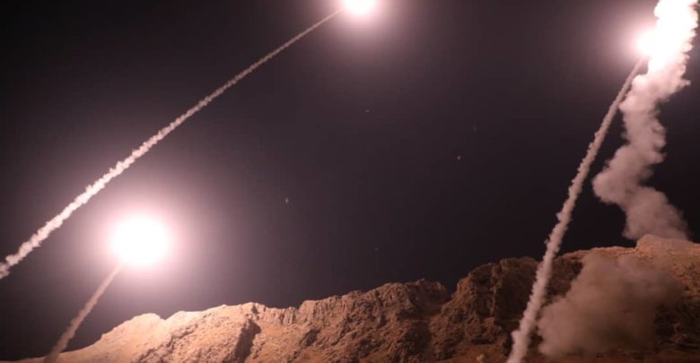 Iran's IRGC fired ballistic missiles at Syria