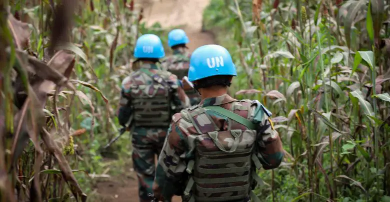 UN MONUSCO peacekeeper in Democratic Republic of Congo
