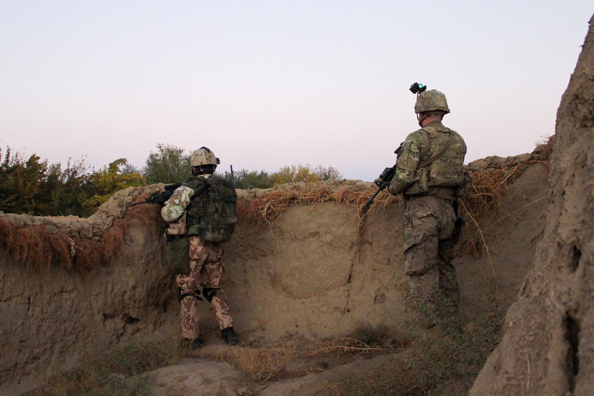 Czech and US soldiers in Afghanistan's Parwan province