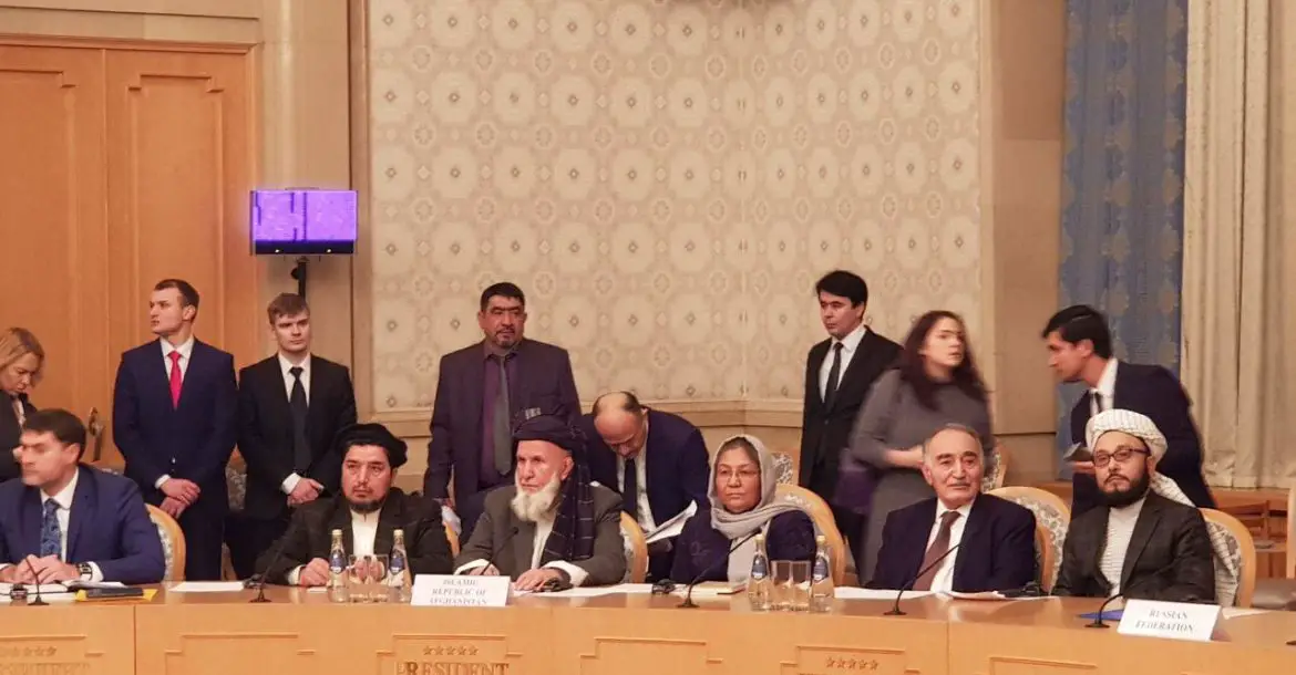 Representatives from the Afghanistan High Peace Council, Taliban and Russian Federation