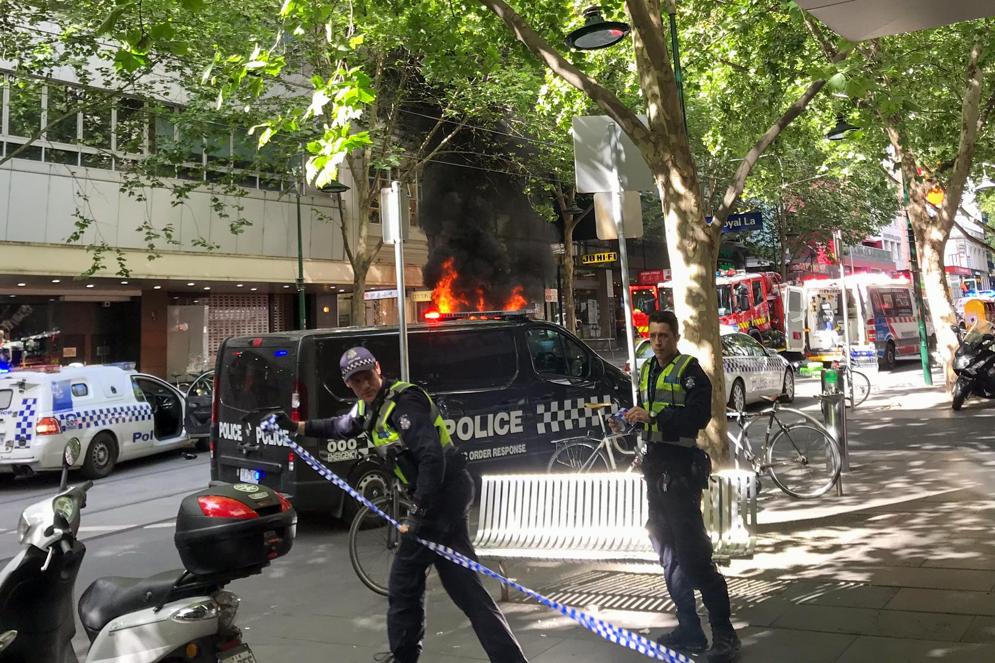 Australian police said they were treating a knife attack in Melbourne as terrorism