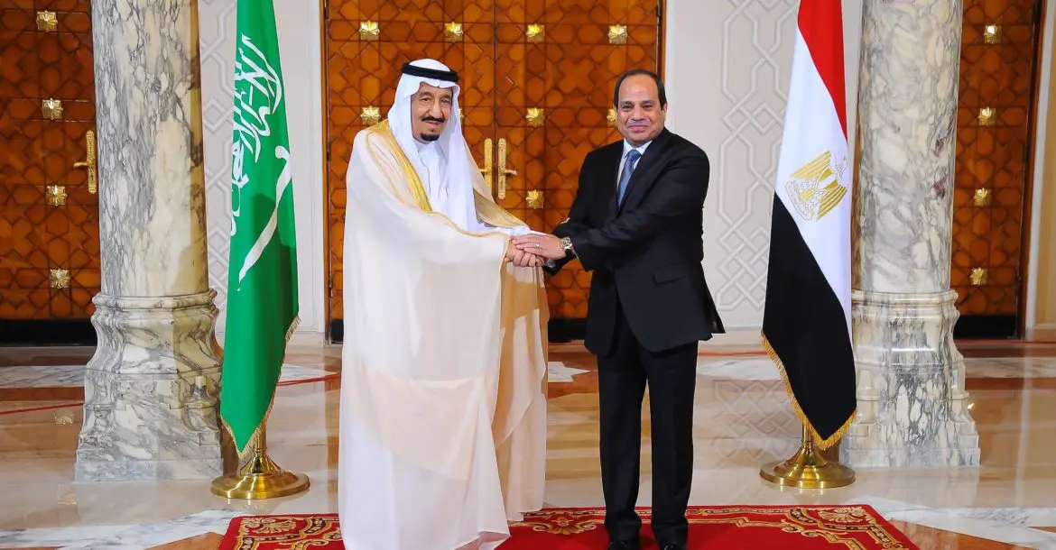 Salman bin Abdulaziz Al Saud with Egyptian President Abdel Fatteh el-Sisi