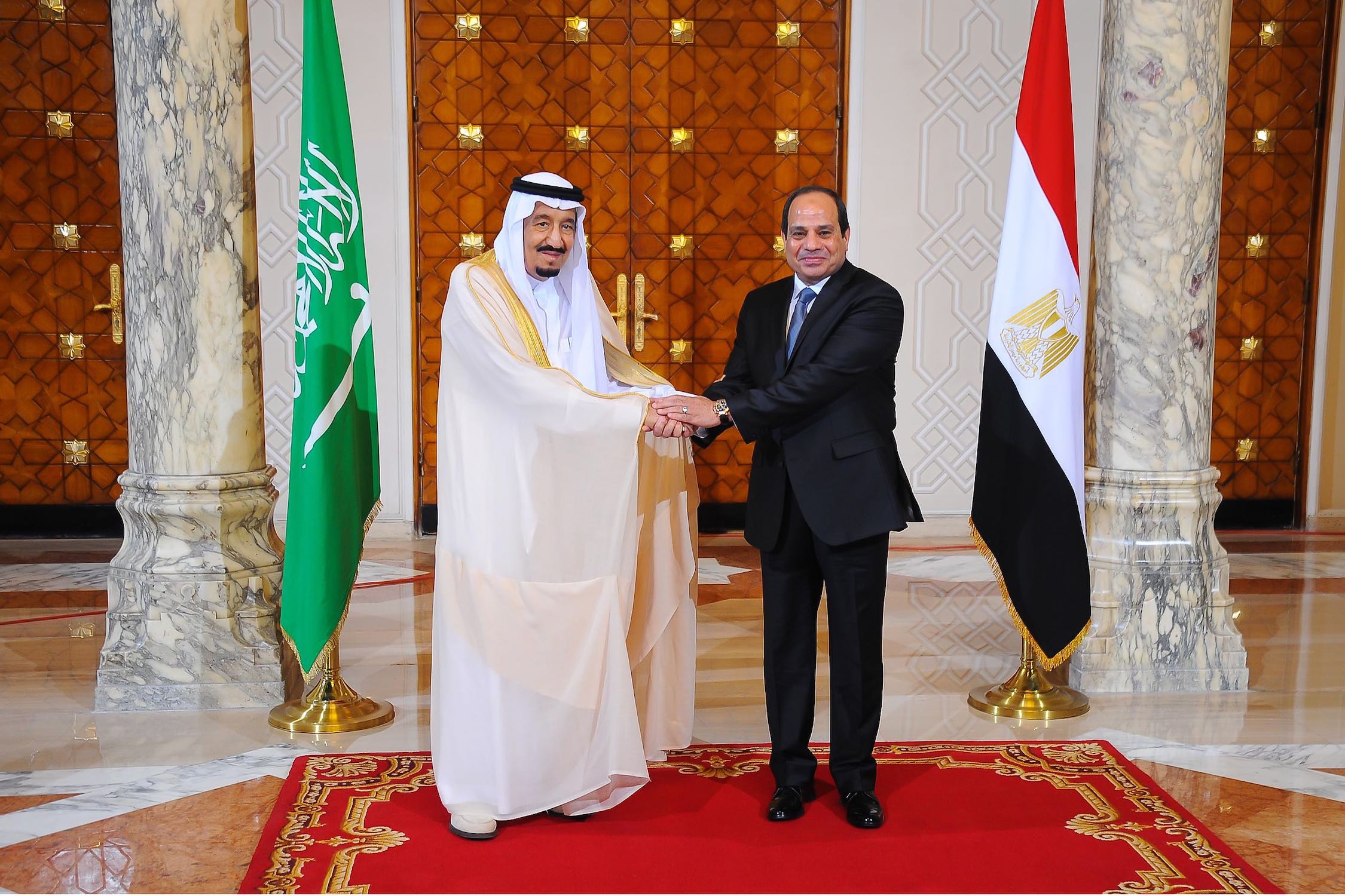 Salman bin Abdulaziz Al Saud with Egyptian President Abdel Fatteh el-Sisi