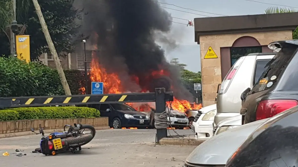 An explosion and gunfire were reported at the Ducit hotel and office complex at 14 Riverside in the Westlands area of Kenya's capital Nairobi