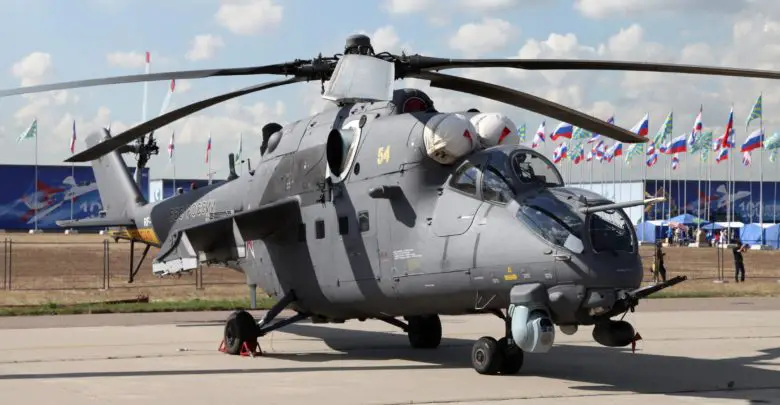 Russian Mi-35M attack helicopter