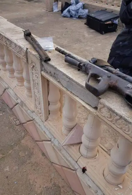 Weapons from a Tunisian police raid on Jund al-Khalifa
