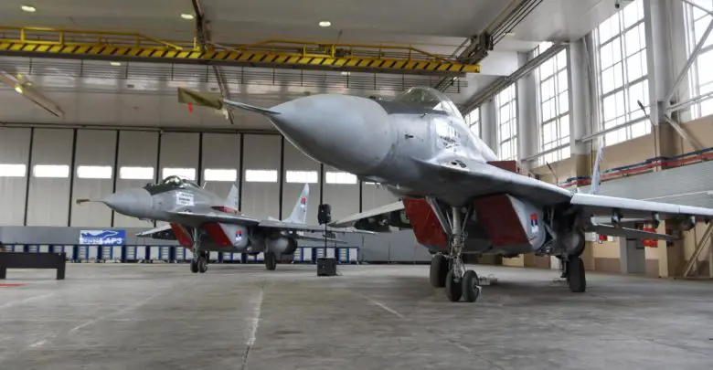 Serbia MiG-29 jets donated by Belarus