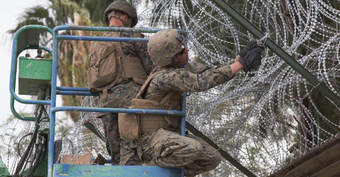 US Marines strengthen California-Mexico border