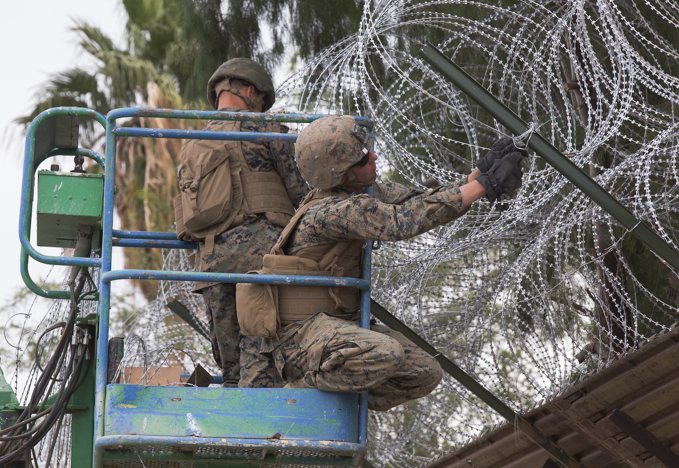 US Marines strengthen California-Mexico border
