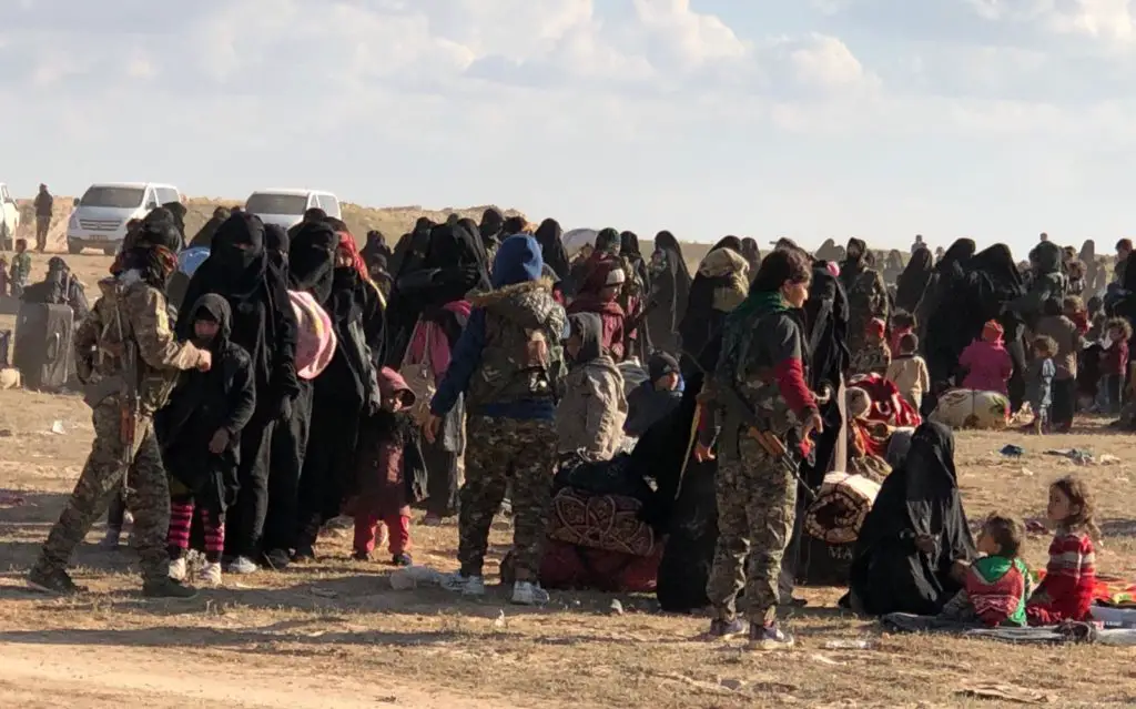 Women and children from ISIS-held areas
