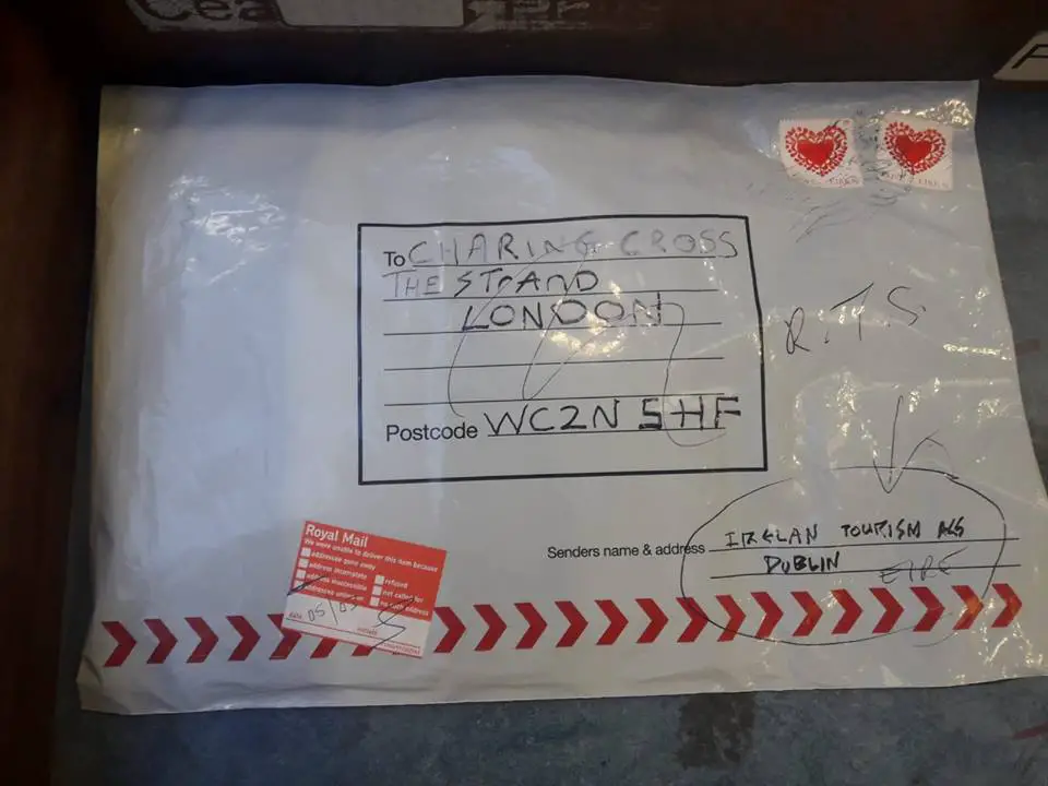 A package in Limerick that Irish police said was similar to devices sent to the UK and claimed by the New IRA