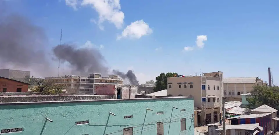 A bomb exploded near a restaurant in central Mogadishu, Somalia