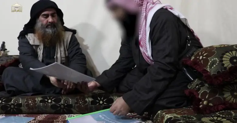 Baghdadi reads reports on ISIS provinces