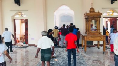 Bombing at bombing at St. Sebastian's Church in Sri Lanka on Easter