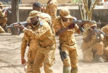 Burkina Faso soldiers train