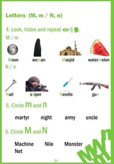 Islamic State English textbook for schools – vocabulary