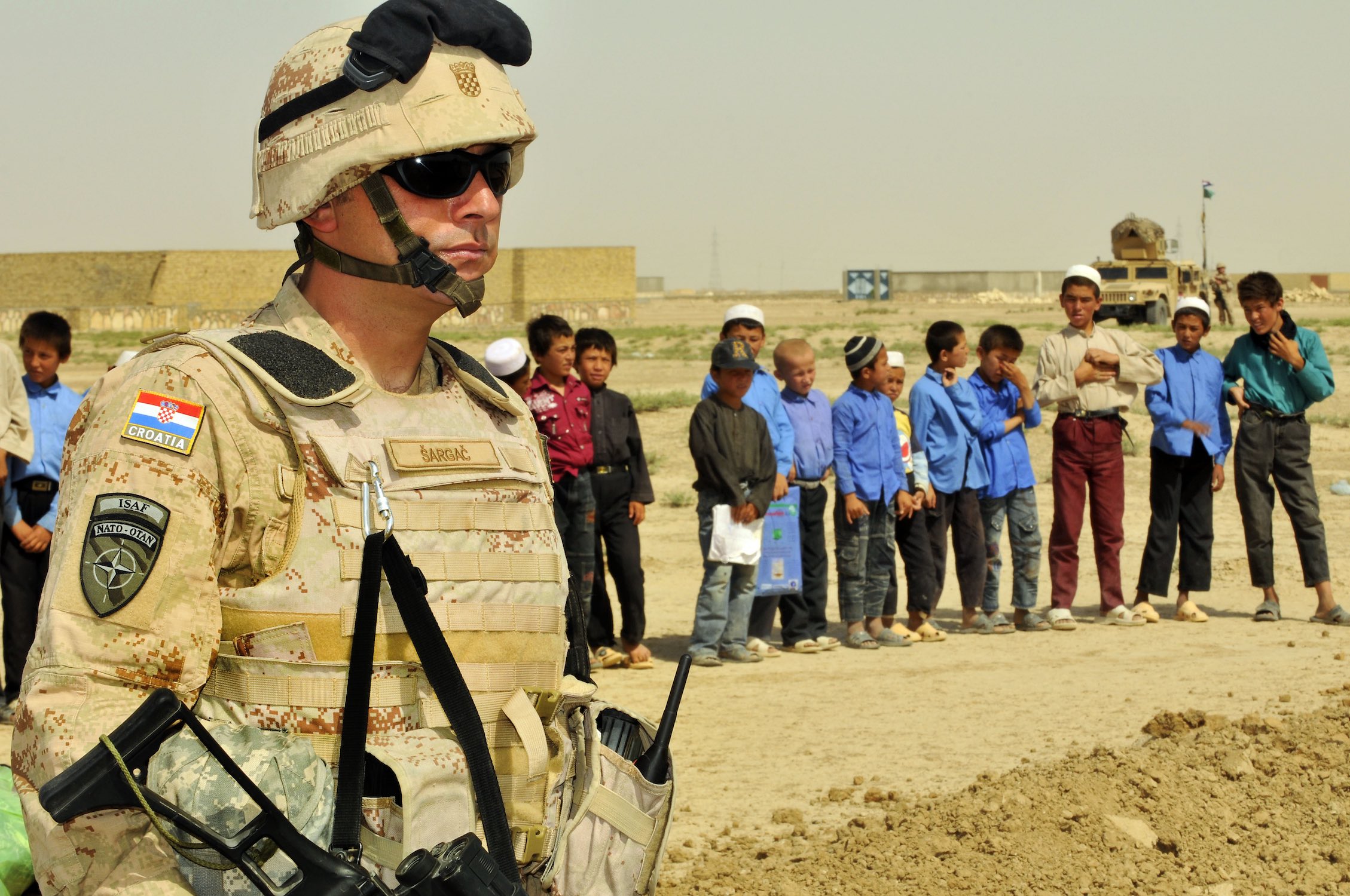 Croatian soldier in Afghanistan