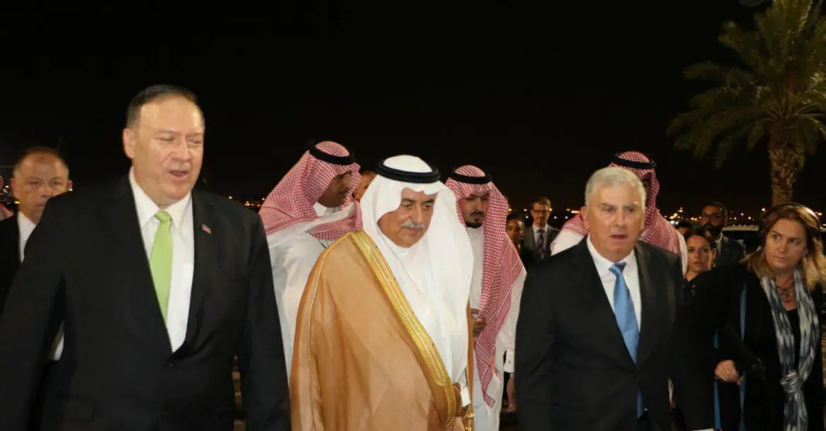 US Secretary of State Mike Pompeo in Saudi Arabia