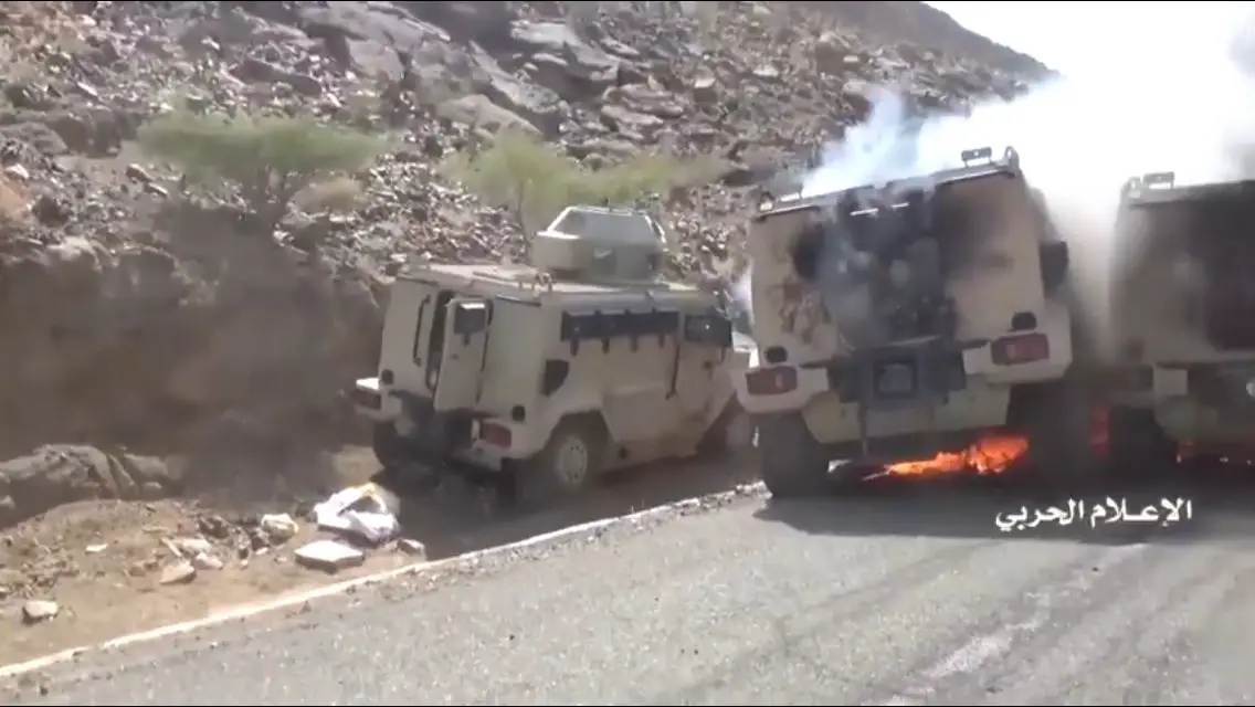 Yemen's Houthi rebels captured pro-government fighters' vehicles