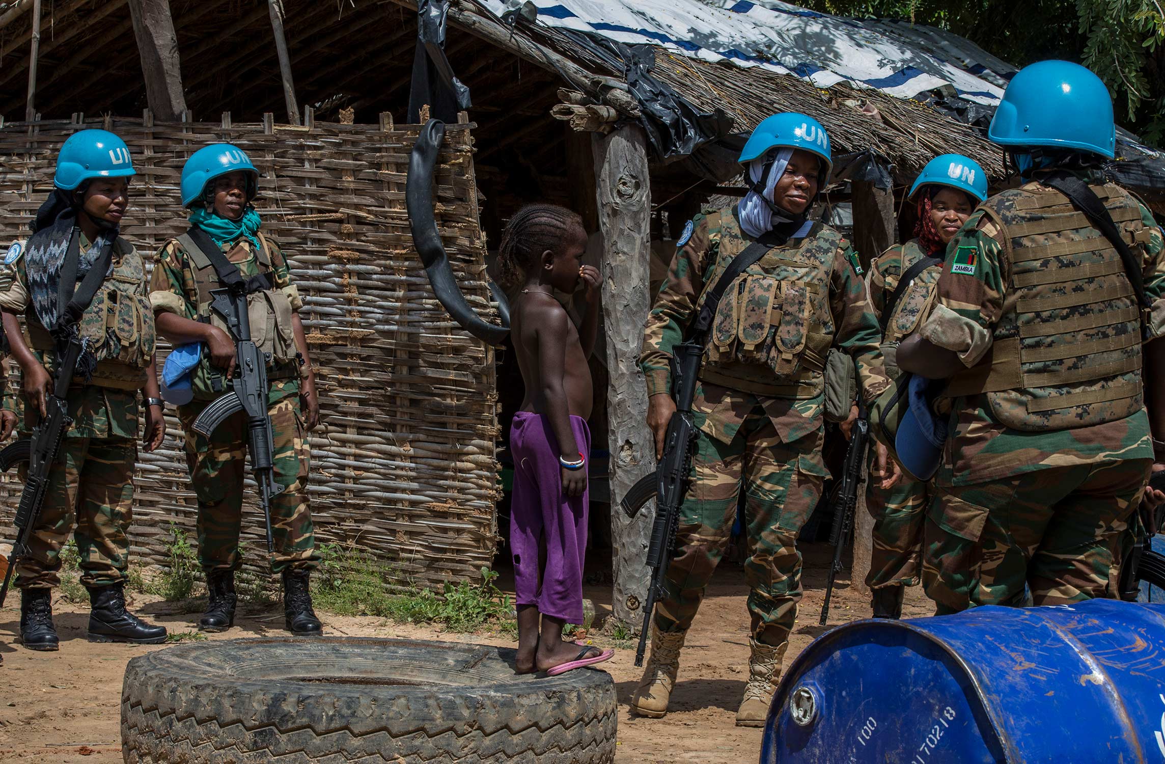 Zambia peacekeepers in Birao, CAR