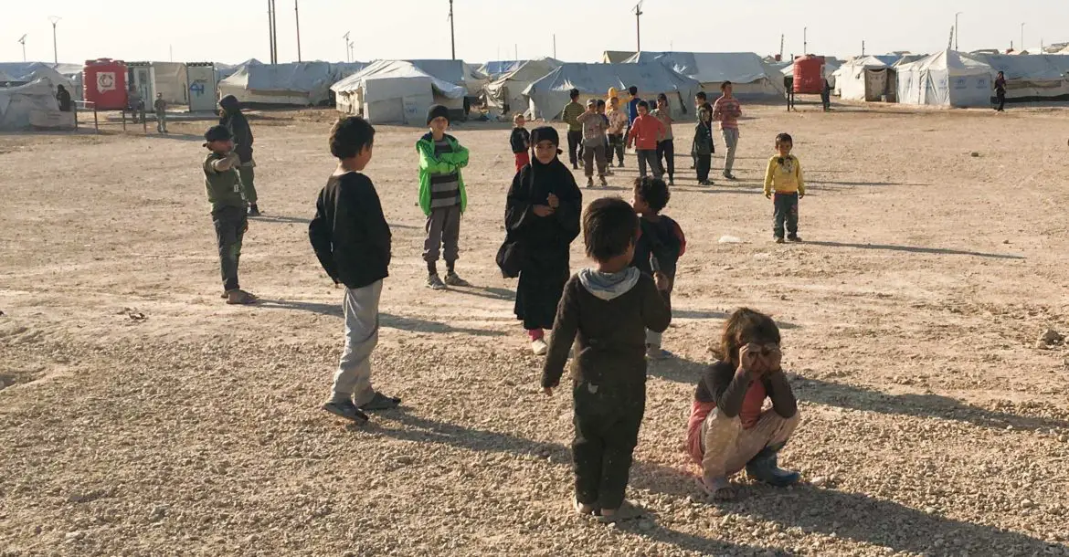 Children in Al Hol camp, Syria