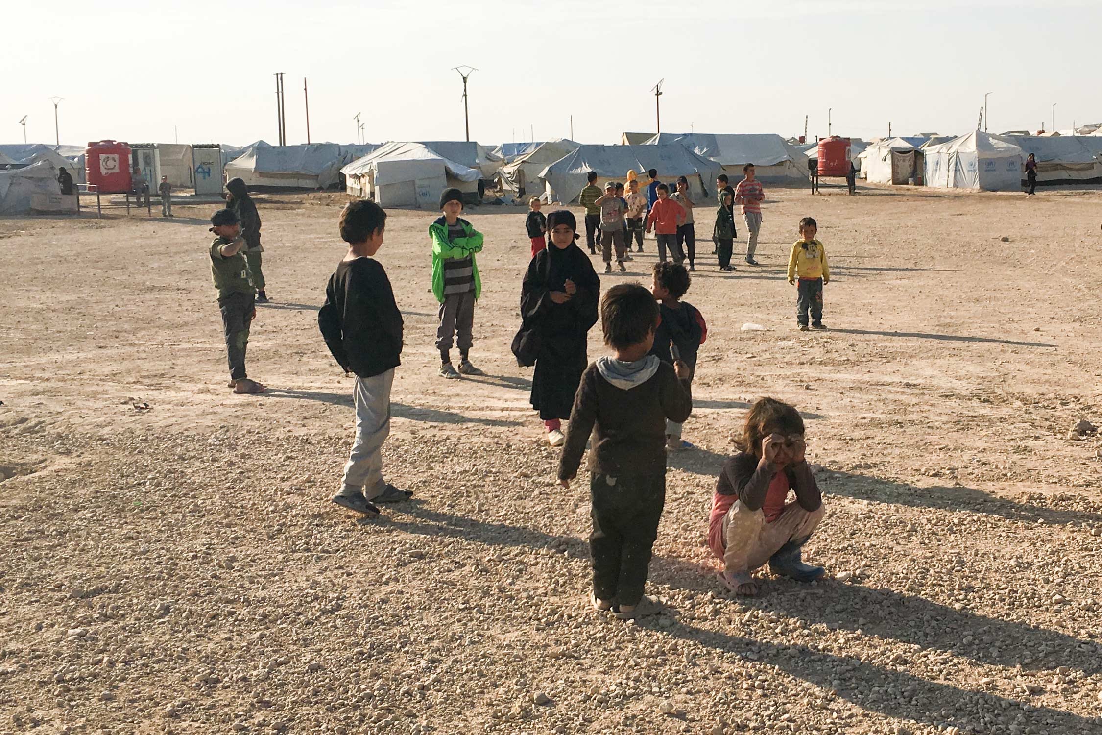 Children in Al Hol camp, Syria