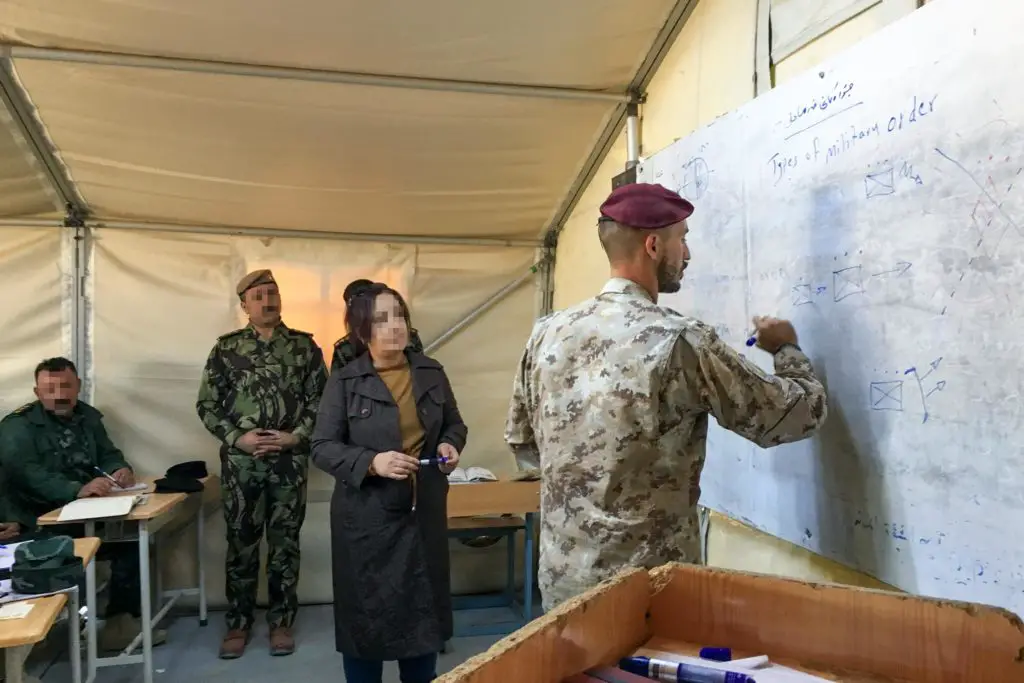 KTCC Peshmerga training in Sulaymaniyah, Iraqi Kurdistan