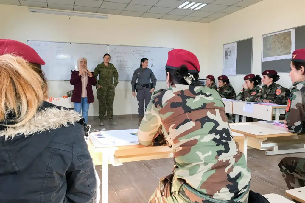 Peshmerga training in Bnaslawa, Iraqi Kurdistan