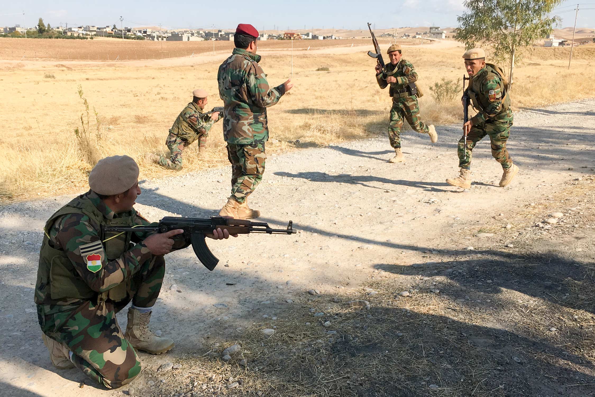 KTCC Zerevani Peshmerga training in Bnaslawa