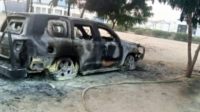 UN vehicle destroyed in Ngala