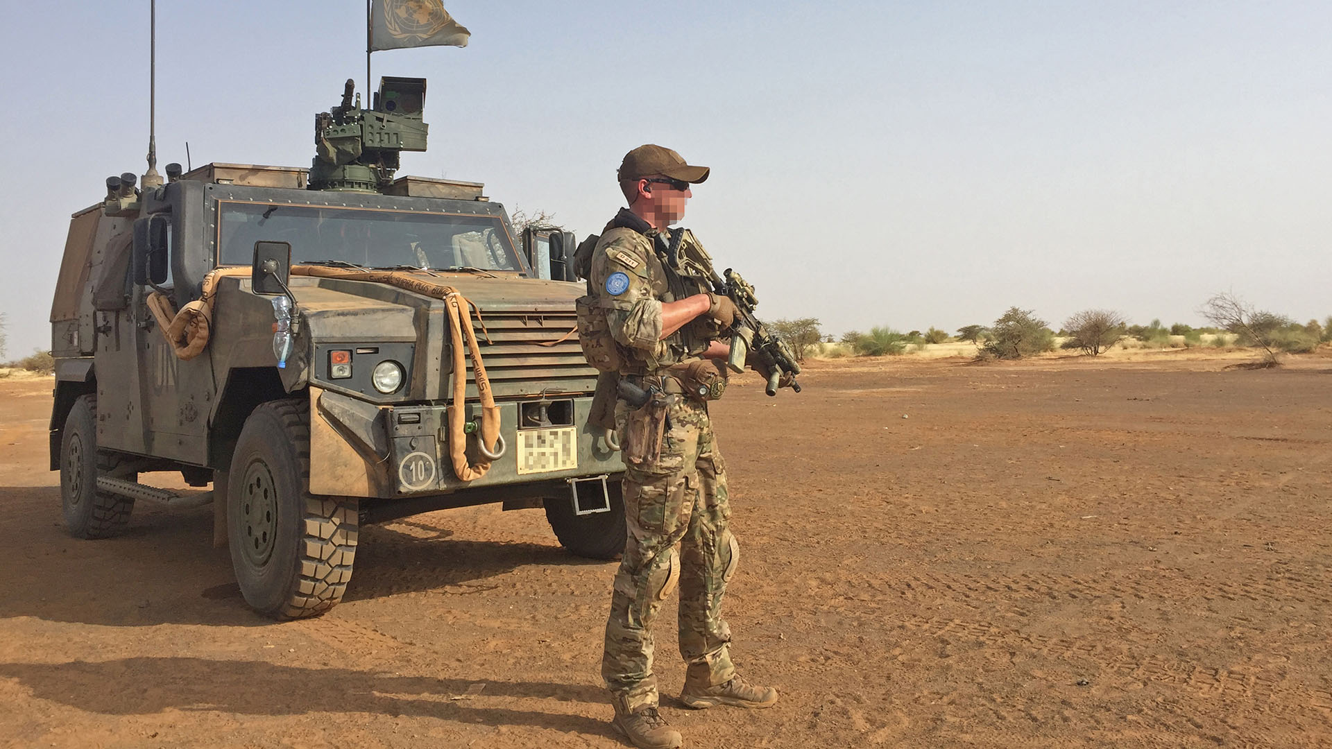 Irish soldier in Mali