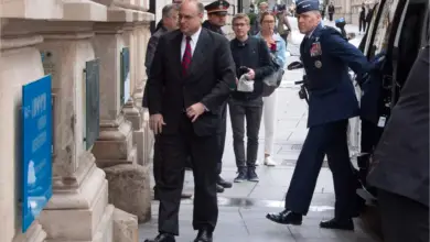 Marshall Billingslea, special presidential envoy for arms control, arrives for the US-Russia meeting at the Palais Niederoestereich in Vienna on June 22, 2020.