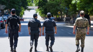 Police in Baku, Azerbaijan