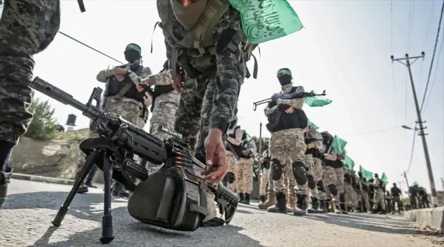 Hamas military wing members.