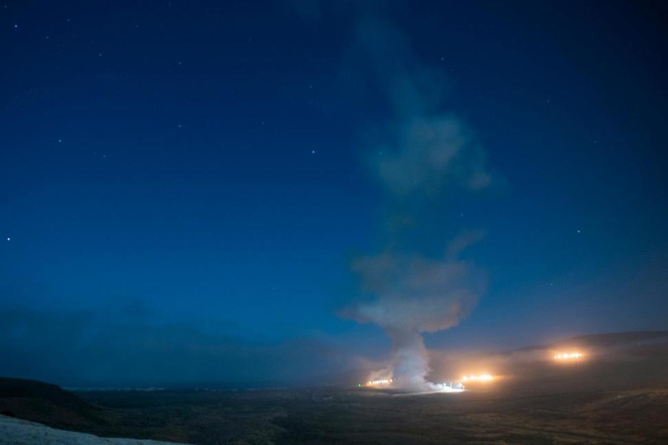 An Air Force Global Strike Command unarmed Minuteman III intercontinental ballistic missile launches during an operational test at 12:21 a.m. Tuesday, Aug. 4, 2020 at Vandenberg Air Force Base, California