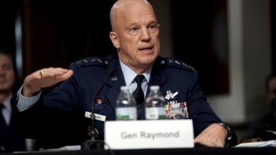 US Space Force General John Raymond testifies during the Senate Armed Services Committee hearing on the impact of the Federal Communications Commission’s Ligado Decision on National Security on Capitol Hill in Washington, DC on May 6, 2020.
