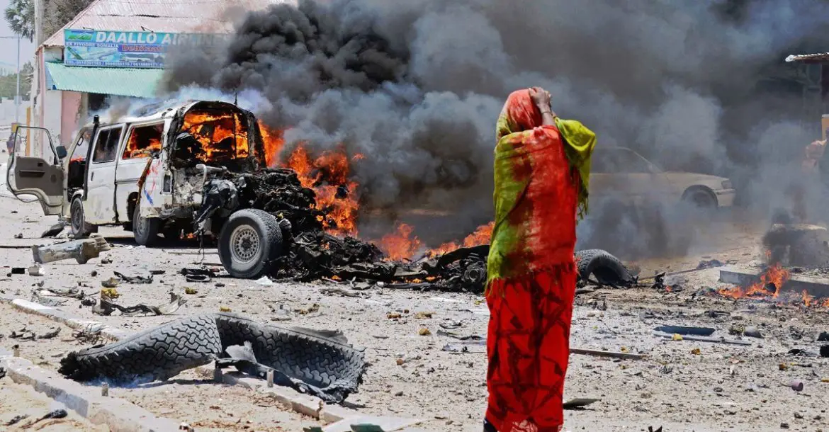 A car blast in Mogadishu claimed by Al Shadab