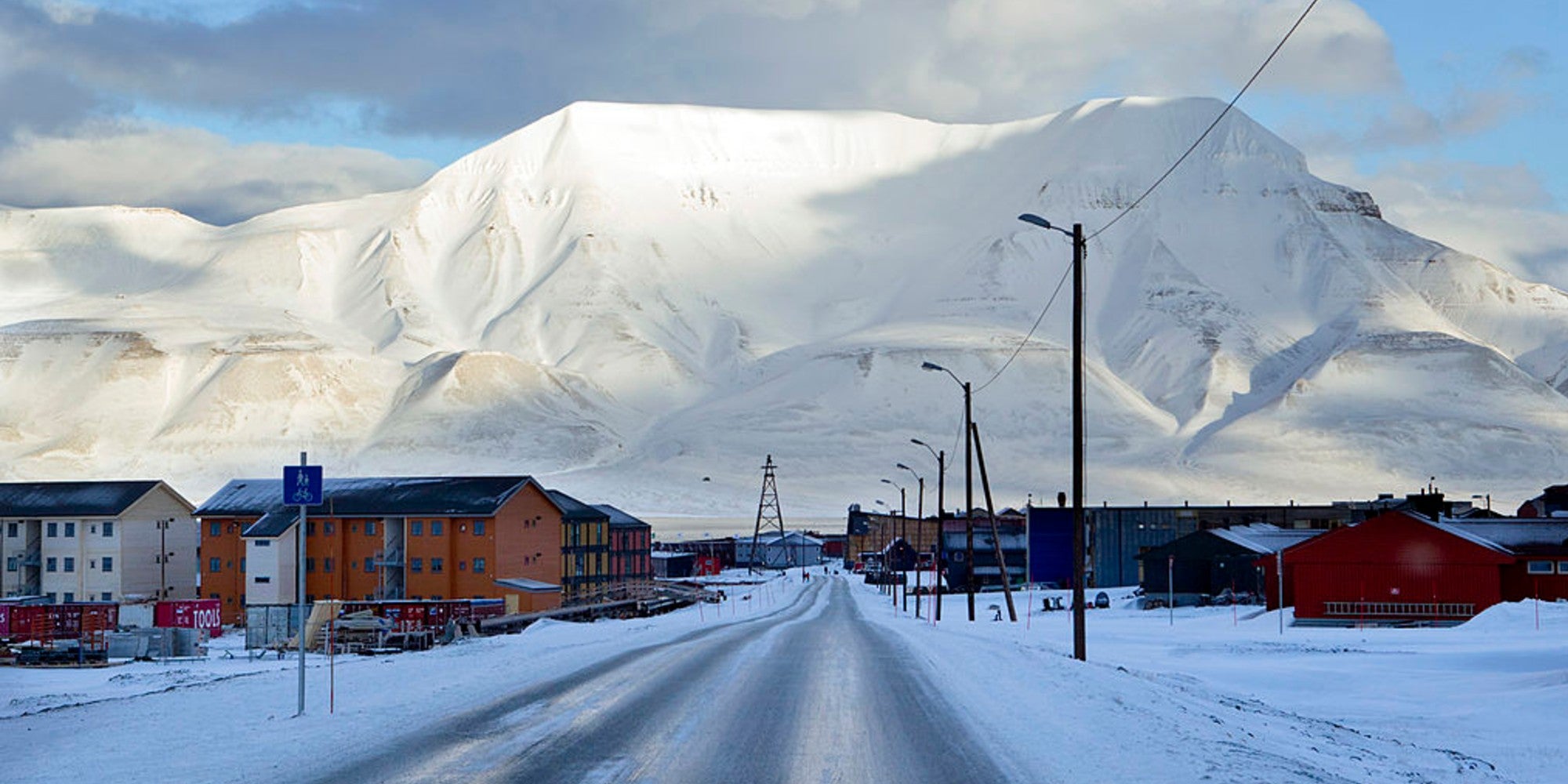 Longyearbyen, Svalbard in the Norwegian Arctic archipelago