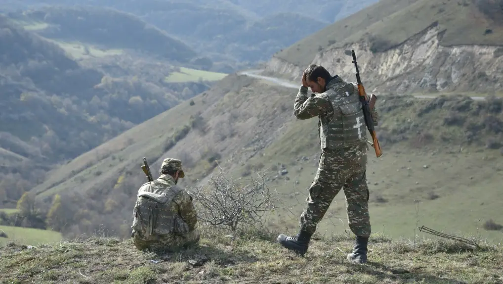 Armenian reservists in the Shusha region early November