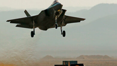 An Israeli F-35I fighter jet takes part in a multinational air defense exercise.