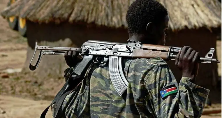 South Sudanese soldier.