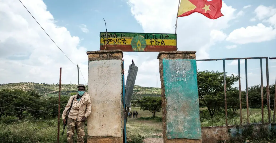 Standing guard during the Tigray regional elections, which the national government declared illegal